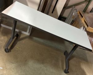 White 24X60 Mobile Training Table